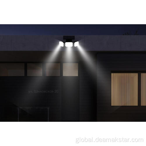 Solar Outdoor Wall Lights Solar Flood Lights Adjustable Head Wide Lighting Angle Factory